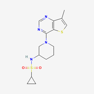 N-(1-{7-methylthieno[3,2-d]pyrimidin-4-yl}piperidin-3-yl)cyclopropanesulfonamide