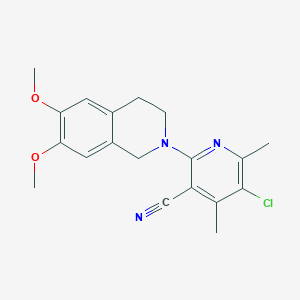 5-chloro-2-(6,7-dimethoxy-1,2,3,4-tetrahydroisoquinolin-2-yl)-4,6-dimethylpyridine-3-carbonitrile