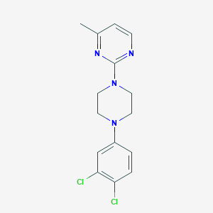 molecular formula C15H16Cl2N4 B6473470 2-[4-(3,4-dichlorophenyl)piperazin-1-yl]-4-methylpyrimidine CAS No. 2640970-36-9