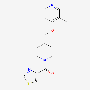 3-methyl-4-{[1-(1,3-thiazole-4-carbonyl)piperidin-4-yl]methoxy}pyridine