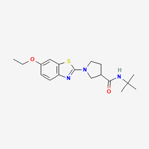 N-tert-butyl-1-(6-ethoxy-1,3-benzothiazol-2-yl)pyrrolidine-3-carboxamide