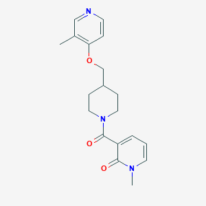 1-methyl-3-(4-{[(3-methylpyridin-4-yl)oxy]methyl}piperidine-1-carbonyl)-1,2-dihydropyridin-2-one