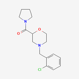 4-[(2-chlorophenyl)methyl]-2-(pyrrolidine-1-carbonyl)morpholine