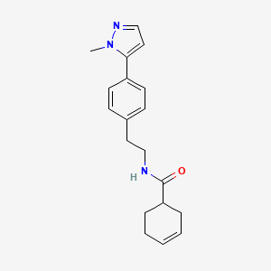 N-{2-[4-(1-methyl-1H-pyrazol-5-yl)phenyl]ethyl}cyclohex-3-ene-1-carboxamide