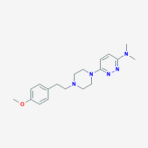 6-{4-[2-(4-methoxyphenyl)ethyl]piperazin-1-yl}-N,N-dimethylpyridazin-3-amine