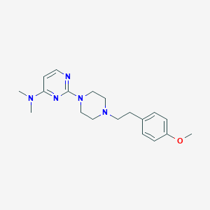 2-{4-[2-(4-methoxyphenyl)ethyl]piperazin-1-yl}-N,N-dimethylpyrimidin-4-amine