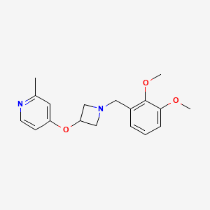 molecular formula C18H22N2O3 B6473662 4-({1-[(2,3-dimethoxyphenyl)methyl]azetidin-3-yl}oxy)-2-methylpyridine CAS No. 2640892-87-9