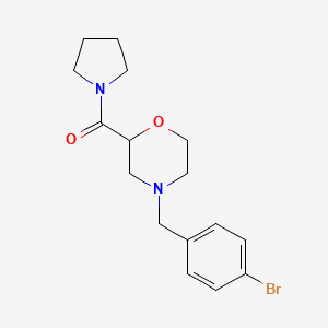 4-[(4-bromophenyl)methyl]-2-(pyrrolidine-1-carbonyl)morpholine