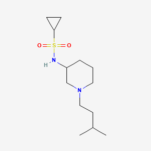 N-[1-(3-methylbutyl)piperidin-3-yl]cyclopropanesulfonamide