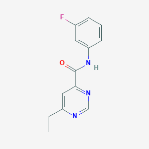 6-ethyl-N-(3-fluorophenyl)pyrimidine-4-carboxamide