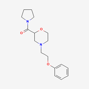 4-(2-phenoxyethyl)-2-(pyrrolidine-1-carbonyl)morpholine