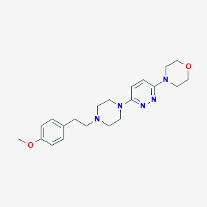 molecular formula C21H29N5O2 B6473777 4-(6-{4-[2-(4-methoxyphenyl)ethyl]piperazin-1-yl}pyridazin-3-yl)morpholine CAS No. 2640956-33-6