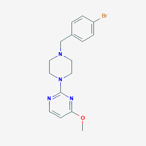 2-{4-[(4-bromophenyl)methyl]piperazin-1-yl}-4-methoxypyrimidine