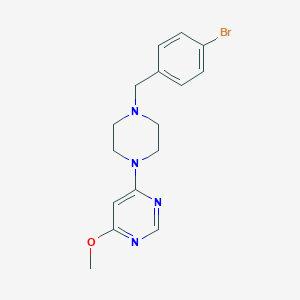 molecular formula C16H19BrN4O B6473811 4-{4-[(4-bromophenyl)methyl]piperazin-1-yl}-6-methoxypyrimidine CAS No. 2640878-11-9