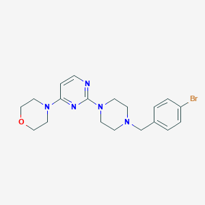 4-(2-{4-[(4-bromophenyl)methyl]piperazin-1-yl}pyrimidin-4-yl)morpholine