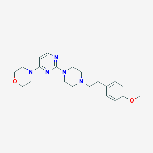 4-(2-{4-[2-(4-methoxyphenyl)ethyl]piperazin-1-yl}pyrimidin-4-yl)morpholine