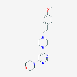 4-(6-{4-[2-(4-methoxyphenyl)ethyl]piperazin-1-yl}pyrimidin-4-yl)morpholine