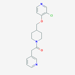 1-(4-{[(3-chloropyridin-4-yl)oxy]methyl}piperidin-1-yl)-2-(pyridin-3-yl)ethan-1-one