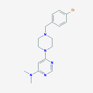 6-{4-[(4-bromophenyl)methyl]piperazin-1-yl}-N,N-dimethylpyrimidin-4-amine