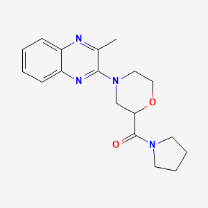 2-methyl-3-[2-(pyrrolidine-1-carbonyl)morpholin-4-yl]quinoxaline