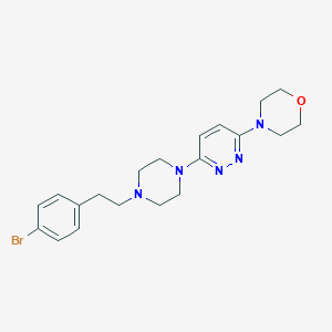 4-(6-{4-[2-(4-bromophenyl)ethyl]piperazin-1-yl}pyridazin-3-yl)morpholine