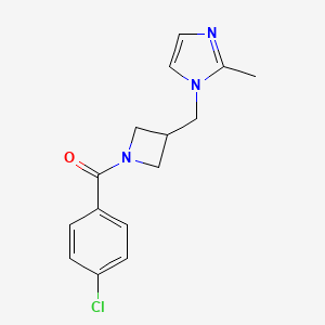 1-{[1-(4-chlorobenzoyl)azetidin-3-yl]methyl}-2-methyl-1H-imidazole