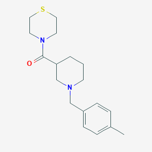 4-{1-[(4-methylphenyl)methyl]piperidine-3-carbonyl}thiomorpholine