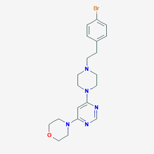 4-(6-{4-[2-(4-bromophenyl)ethyl]piperazin-1-yl}pyrimidin-4-yl)morpholine