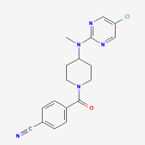 4-{4-[(5-chloropyrimidin-2-yl)(methyl)amino]piperidine-1-carbonyl}benzonitrile