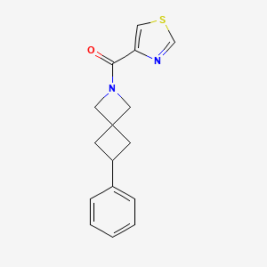 6-phenyl-2-(1,3-thiazole-4-carbonyl)-2-azaspiro[3.3]heptane