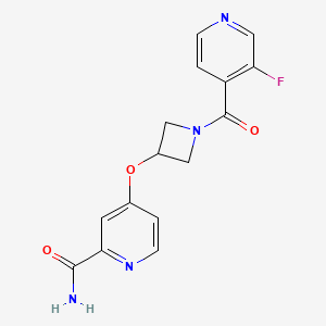 4-{[1-(3-fluoropyridine-4-carbonyl)azetidin-3-yl]oxy}pyridine-2-carboxamide