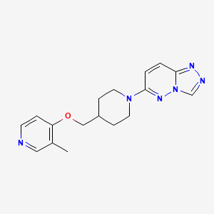 3-methyl-4-[(1-{[1,2,4]triazolo[4,3-b]pyridazin-6-yl}piperidin-4-yl)methoxy]pyridine