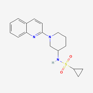 N-[1-(quinolin-2-yl)piperidin-3-yl]cyclopropanesulfonamide