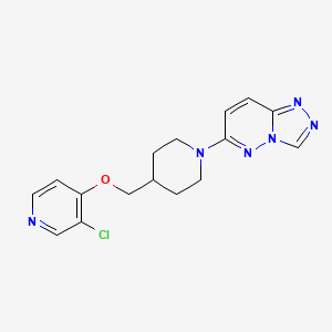 3-chloro-4-[(1-{[1,2,4]triazolo[4,3-b]pyridazin-6-yl}piperidin-4-yl)methoxy]pyridine