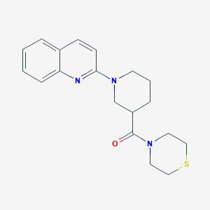 2-[3-(thiomorpholine-4-carbonyl)piperidin-1-yl]quinoline