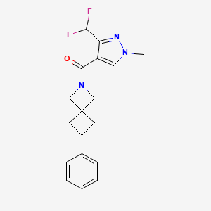 2-[3-(difluoromethyl)-1-methyl-1H-pyrazole-4-carbonyl]-6-phenyl-2-azaspiro[3.3]heptane