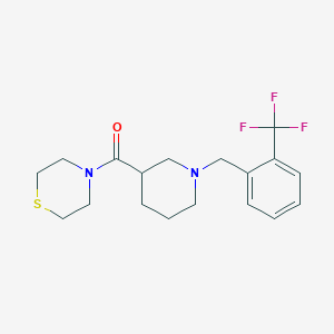 4-(1-{[2-(trifluoromethyl)phenyl]methyl}piperidine-3-carbonyl)thiomorpholine