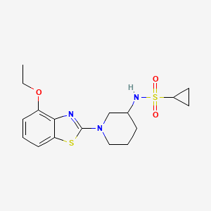 N-[1-(4-ethoxy-1,3-benzothiazol-2-yl)piperidin-3-yl]cyclopropanesulfonamide