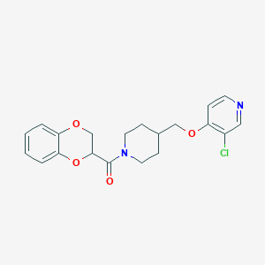 3-chloro-4-{[1-(2,3-dihydro-1,4-benzodioxine-2-carbonyl)piperidin-4-yl]methoxy}pyridine