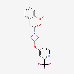 2-(2-methoxyphenyl)-1-(3-{[2-(trifluoromethyl)pyridin-4-yl]oxy}azetidin-1-yl)ethan-1-one