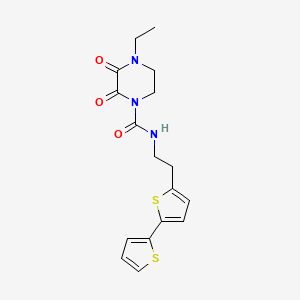 N-(2-{[2,2'-bithiophene]-5-yl}ethyl)-4-ethyl-2,3-dioxopiperazine-1-carboxamide