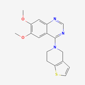 6,7-dimethoxy-4-{4H,5H,6H,7H-thieno[3,2-c]pyridin-5-yl}quinazoline