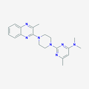 N,N,6-trimethyl-2-[4-(3-methylquinoxalin-2-yl)piperazin-1-yl]pyrimidin-4-amine