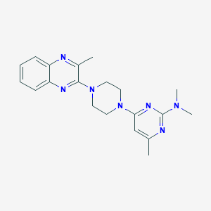 N,N,4-trimethyl-6-[4-(3-methylquinoxalin-2-yl)piperazin-1-yl]pyrimidin-2-amine