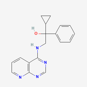 1-cyclopropyl-1-phenyl-2-({pyrido[2,3-d]pyrimidin-4-yl}amino)ethan-1-ol