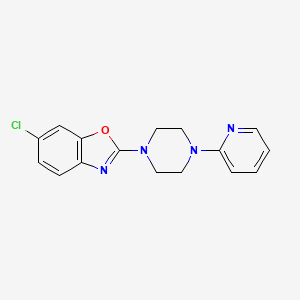 6-chloro-2-[4-(pyridin-2-yl)piperazin-1-yl]-1,3-benzoxazole
