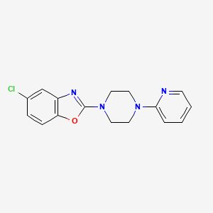 5-chloro-2-[4-(pyridin-2-yl)piperazin-1-yl]-1,3-benzoxazole