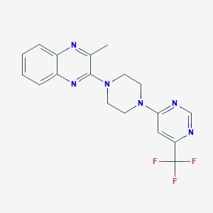 2-methyl-3-{4-[6-(trifluoromethyl)pyrimidin-4-yl]piperazin-1-yl}quinoxaline