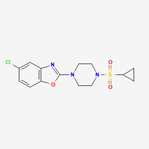 5-chloro-2-[4-(cyclopropanesulfonyl)piperazin-1-yl]-1,3-benzoxazole