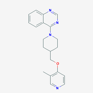 molecular formula C20H22N4O B6475818 4-(4-{[(3-methylpyridin-4-yl)oxy]methyl}piperidin-1-yl)quinazoline CAS No. 2640829-16-7